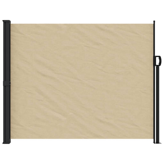 Uttrekkbar sidemarkise beige 170x300 cm