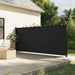 Uttrekkbar sidemarkise svart 180x300 cm