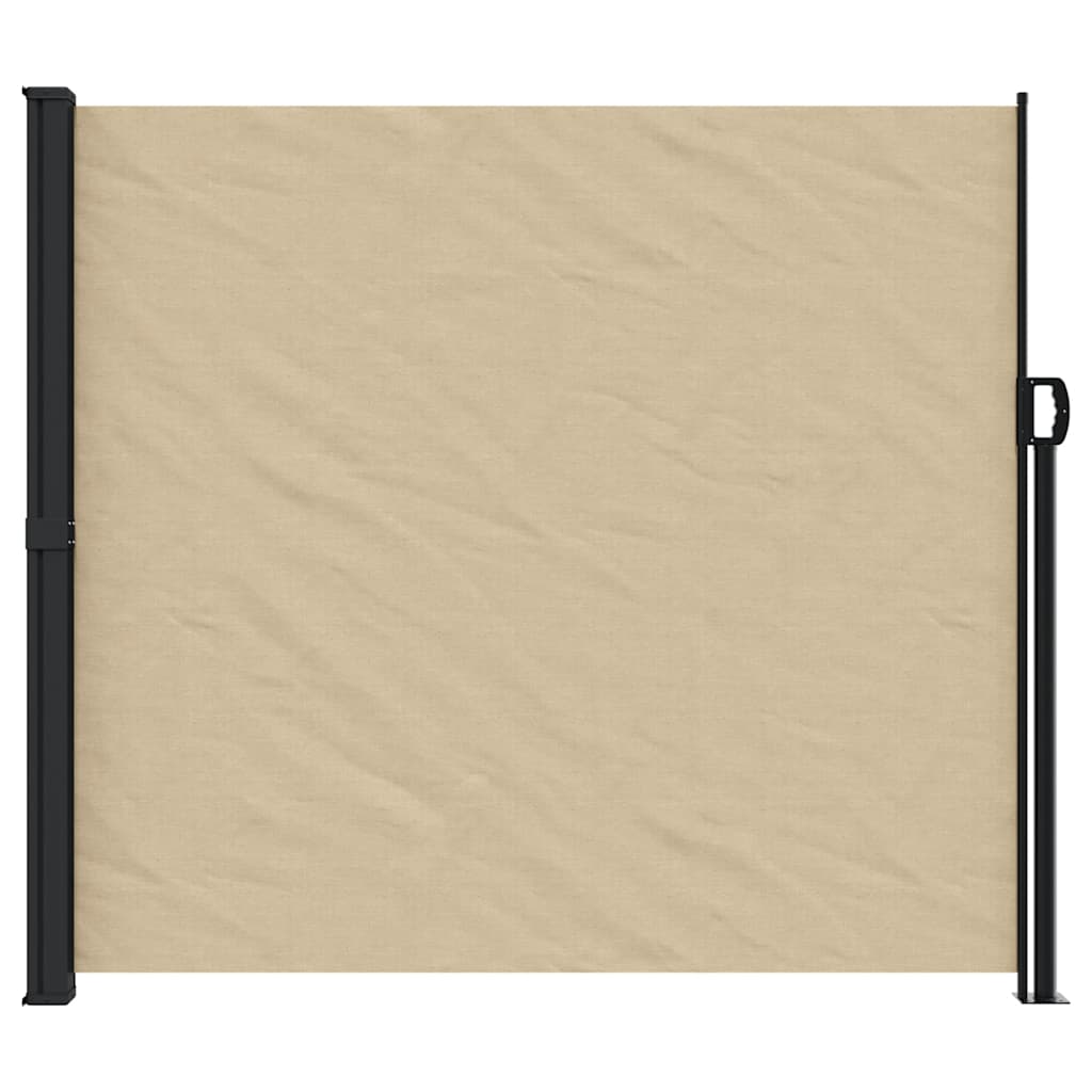 Uttrekkbar sidemarkise beige 180x300 cm
