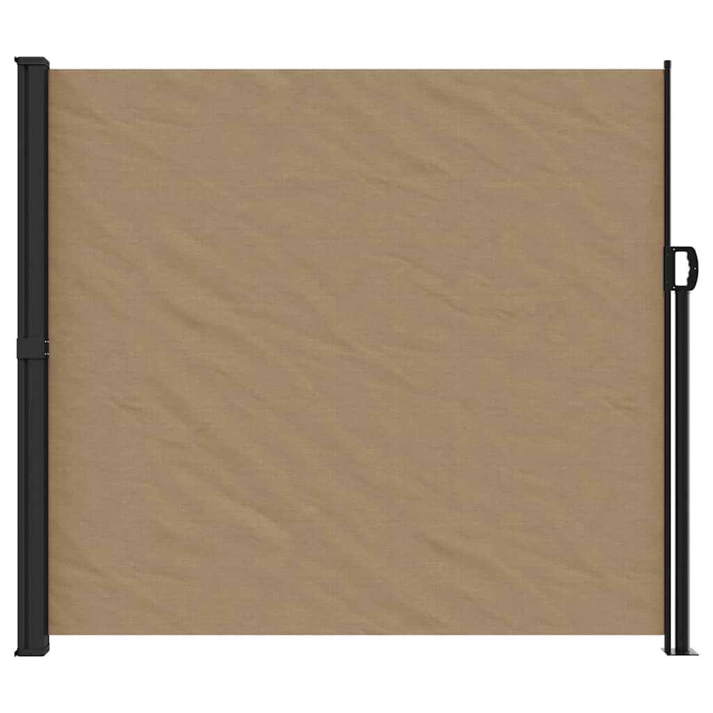 Uttrekkbar sidemarkise gråbrun 180x300 cm