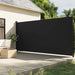 Uttrekkbar sidemarkise svart 220x300 cm