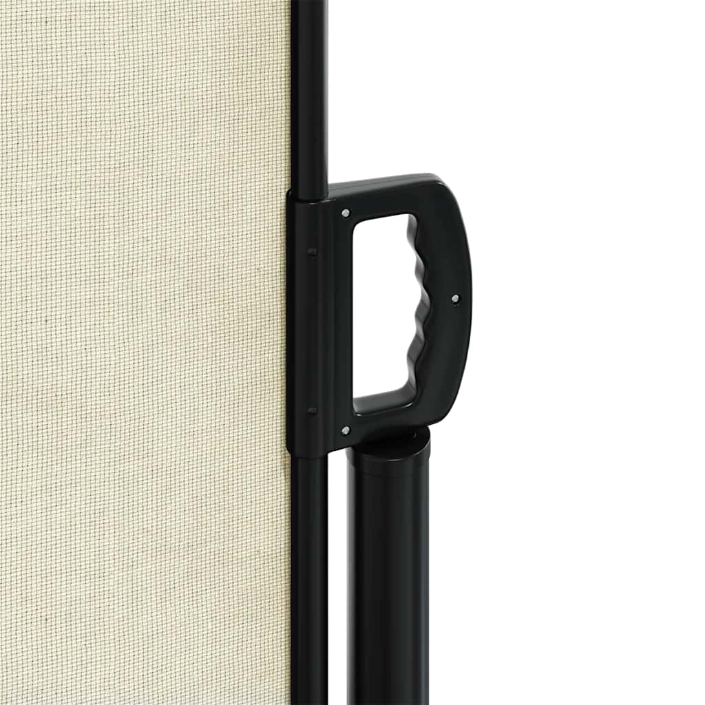 Uttrekkbar sidemarkise kremhvit 220x300 cm