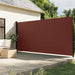 Uttrekkbar sidemarkise brun 220x300 cm
