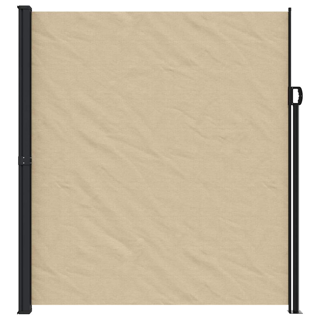 Uttrekkbar sidemarkise beige 220x300 cm