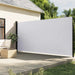 Uttrekkbar sidemarkise hvit 220x300 cm