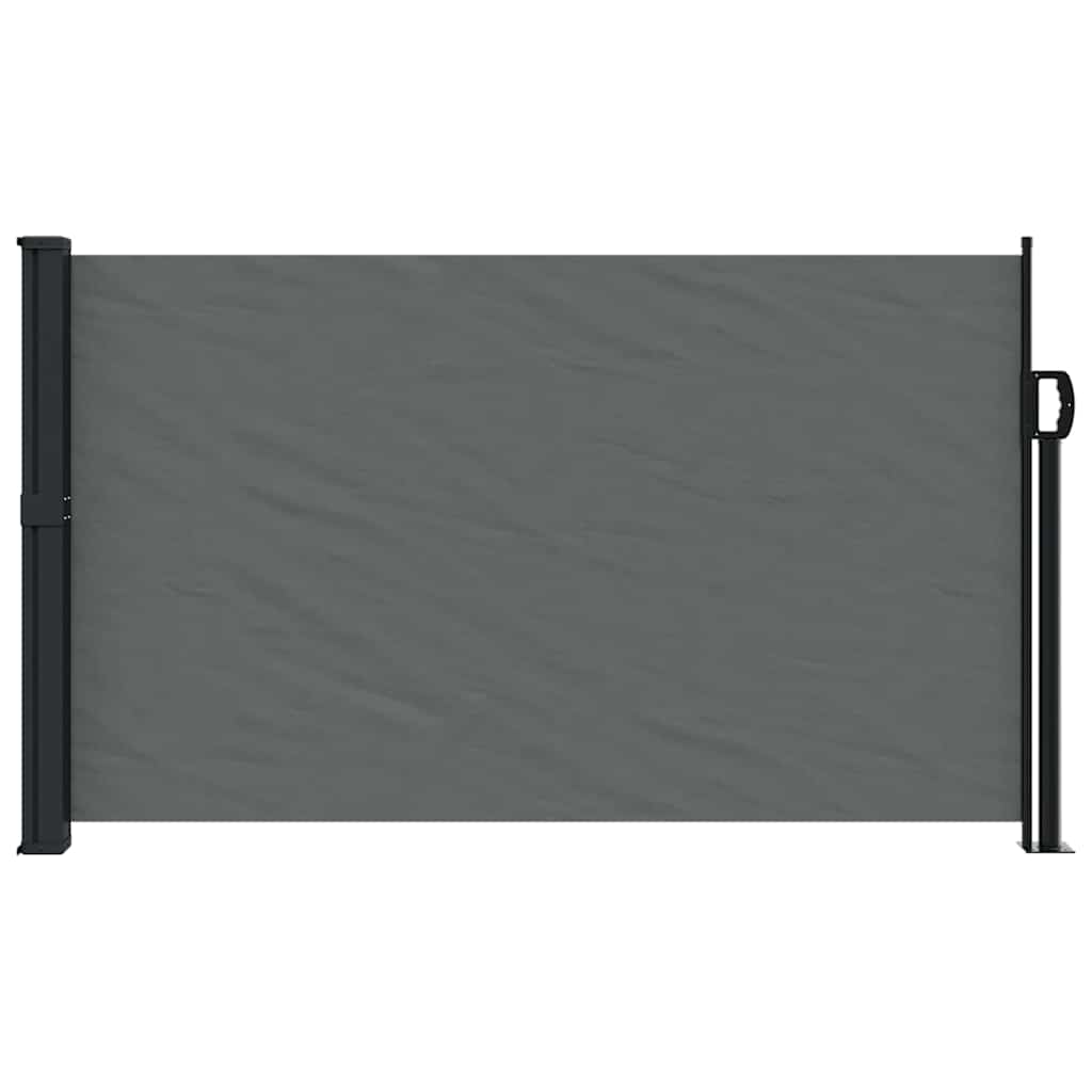 Uttrekkbar sidemarkise antrasitt 120x500 cm