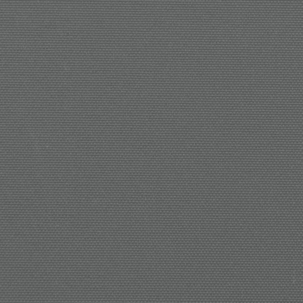 Uttrekkbar sidemarkise antrasitt 140x500 cm