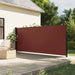 Uttrekkbar sidemarkise brun 160x500 cm