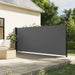 Uttrekkbar sidemarkise antrasitt 180x500 cm