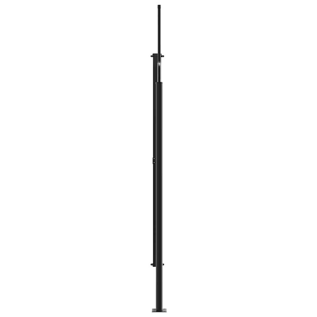 Uttrekkbar sidemarkise antrasitt 200x500 cm