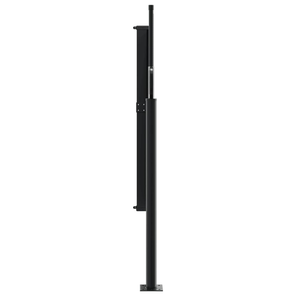 Uttrekkbar sidemarkise antrasitt 140x600 cm