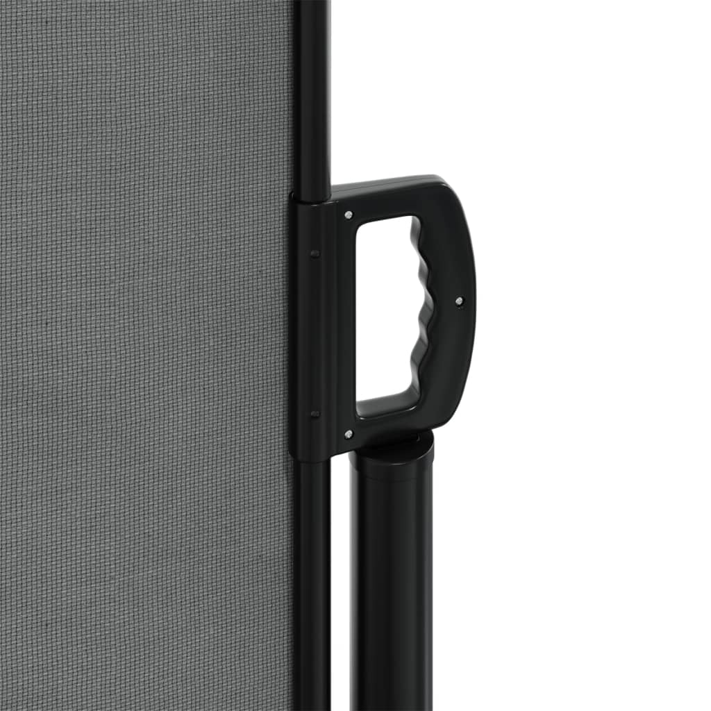 Uttrekkbar sidemarkise antrasitt 140x600 cm