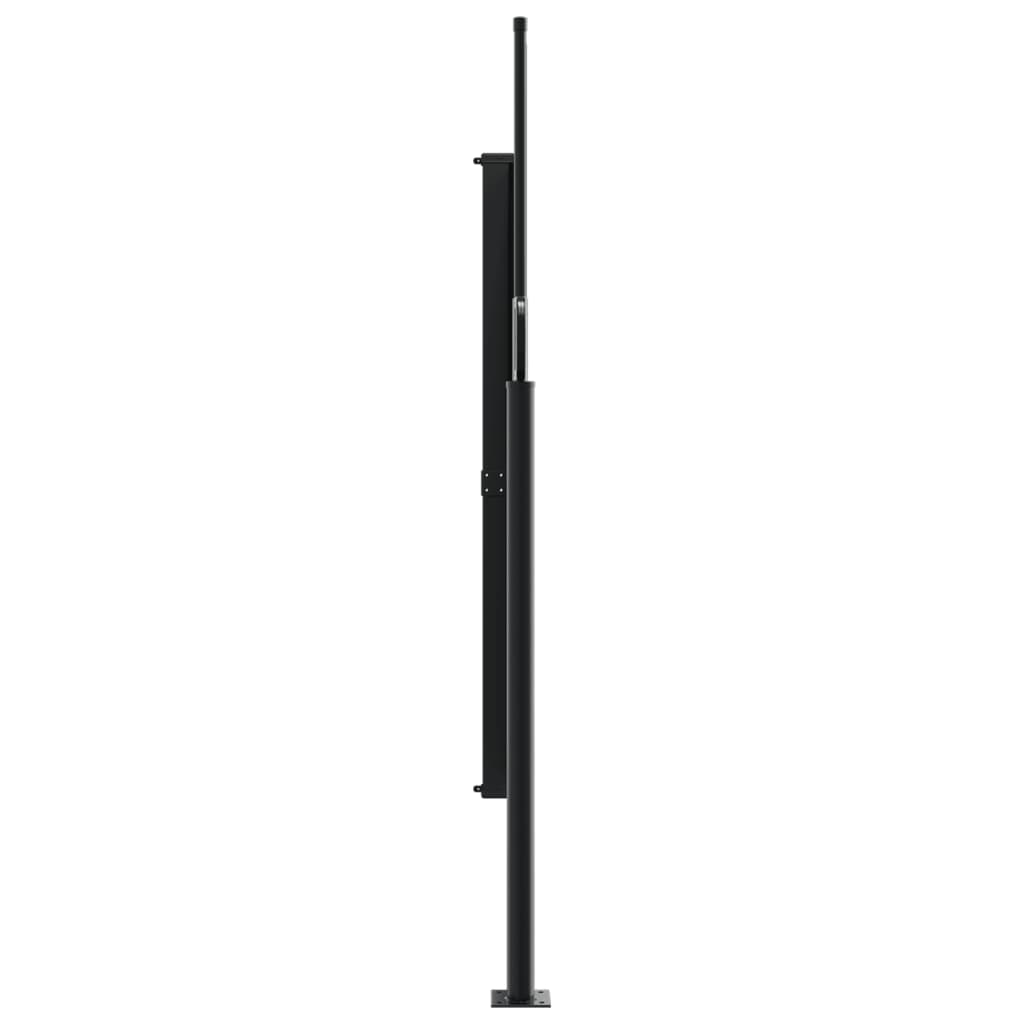 Uttrekkbar sidemarkise 180x600 cm kremhvit
