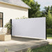 Uttrekkbar sidemarkise hvit 180x600 cm