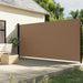 Uttrekkbar sidemarkise gråbrun 200x600 cm