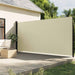 Uttrekkbar sidemarkise 220x600 cm kremhvit