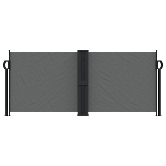 Uttrekkbar sidemarkise 100x600 cm antrasitt