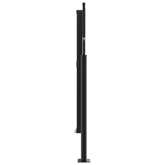 Uttrekkbar sidemarkise 100x600 cm antrasitt