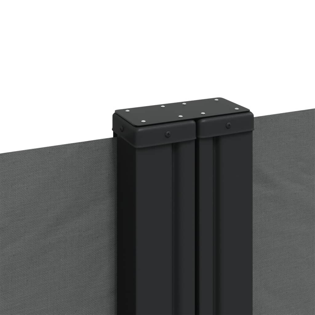 Uttrekkbar sidemarkise 100x600 cm antrasitt