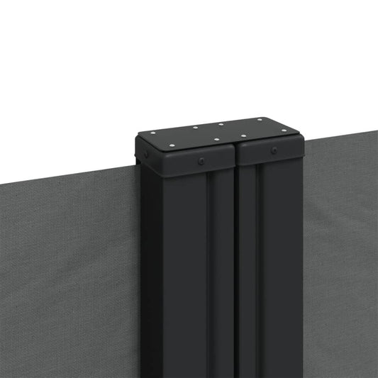 Uttrekkbar sidemarkise 100x600 cm antrasitt