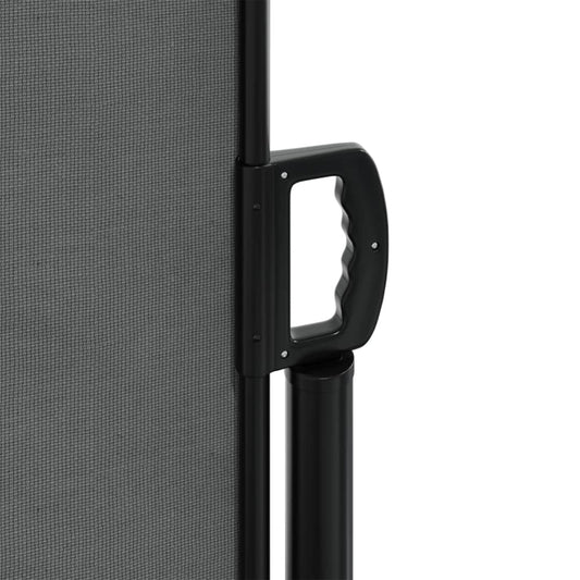 Uttrekkbar sidemarkise 100x600 cm antrasitt