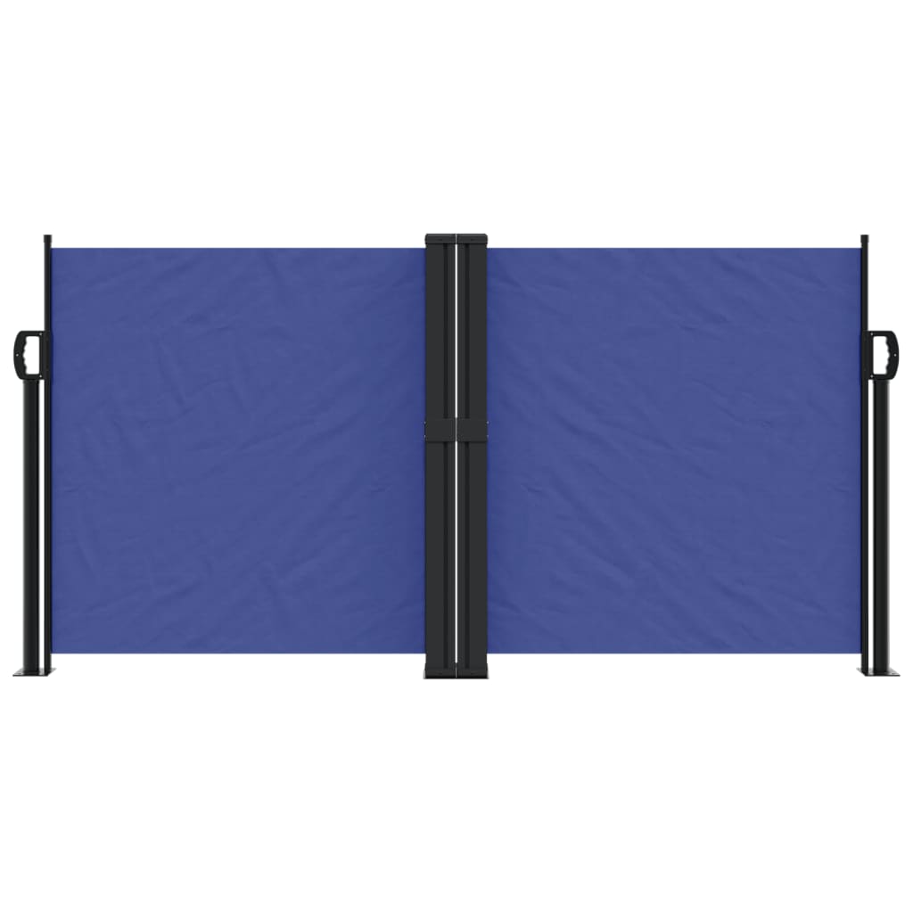 Uttrekkbar sidemarkise 120x600 cm blå
