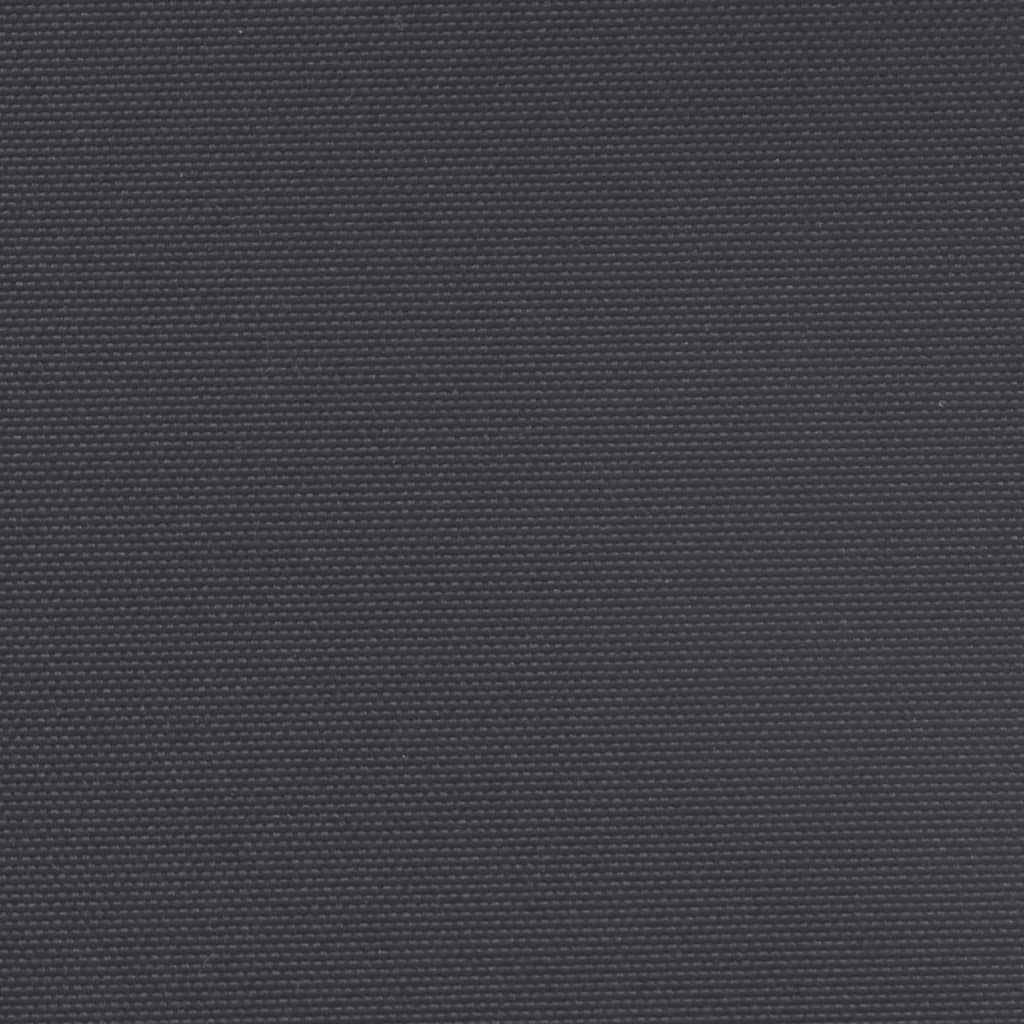Uttrekkbar sidemarkise 140x600 cm svart