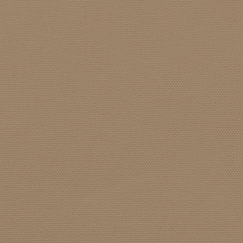Uttrekkbar sidemarkise gråbrun 140x600 cm