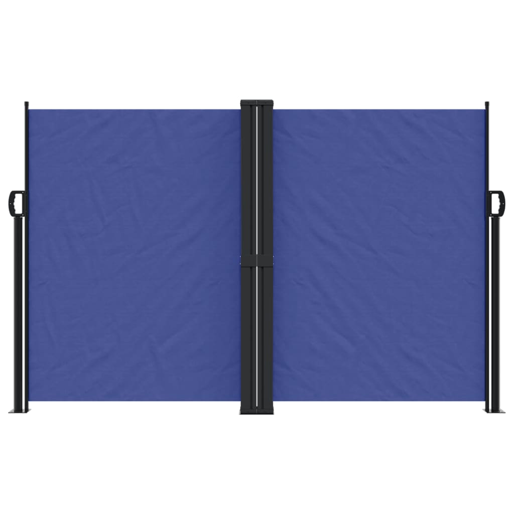 Uttrekkbar sidemarkise 160x600 cm blå