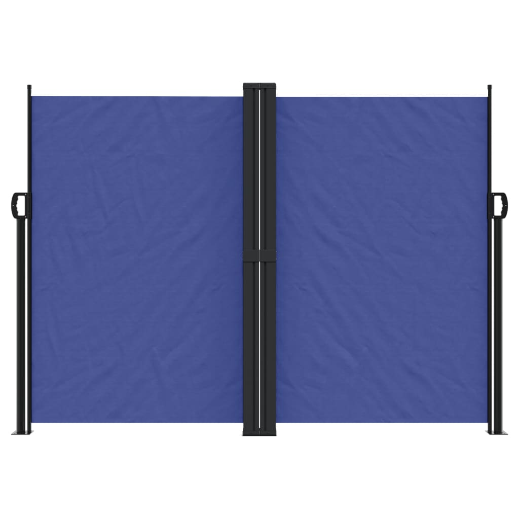 Uttrekkbar sidemarkise 180x600 cm blå