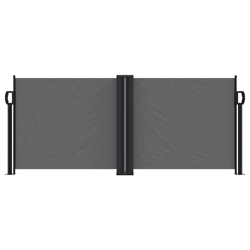 Uttrekkbar sidemarkise 100x1000 cm antrasitt vidaXL