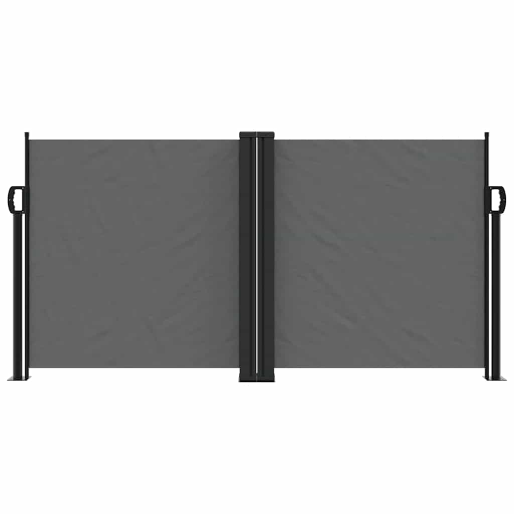 Uttrekkbar sidemarkise 120x1000 cm antrasitt vidaXL