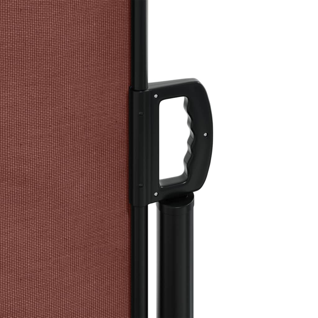 Uttrekkbar sidemarkise 120x1000 cm brun