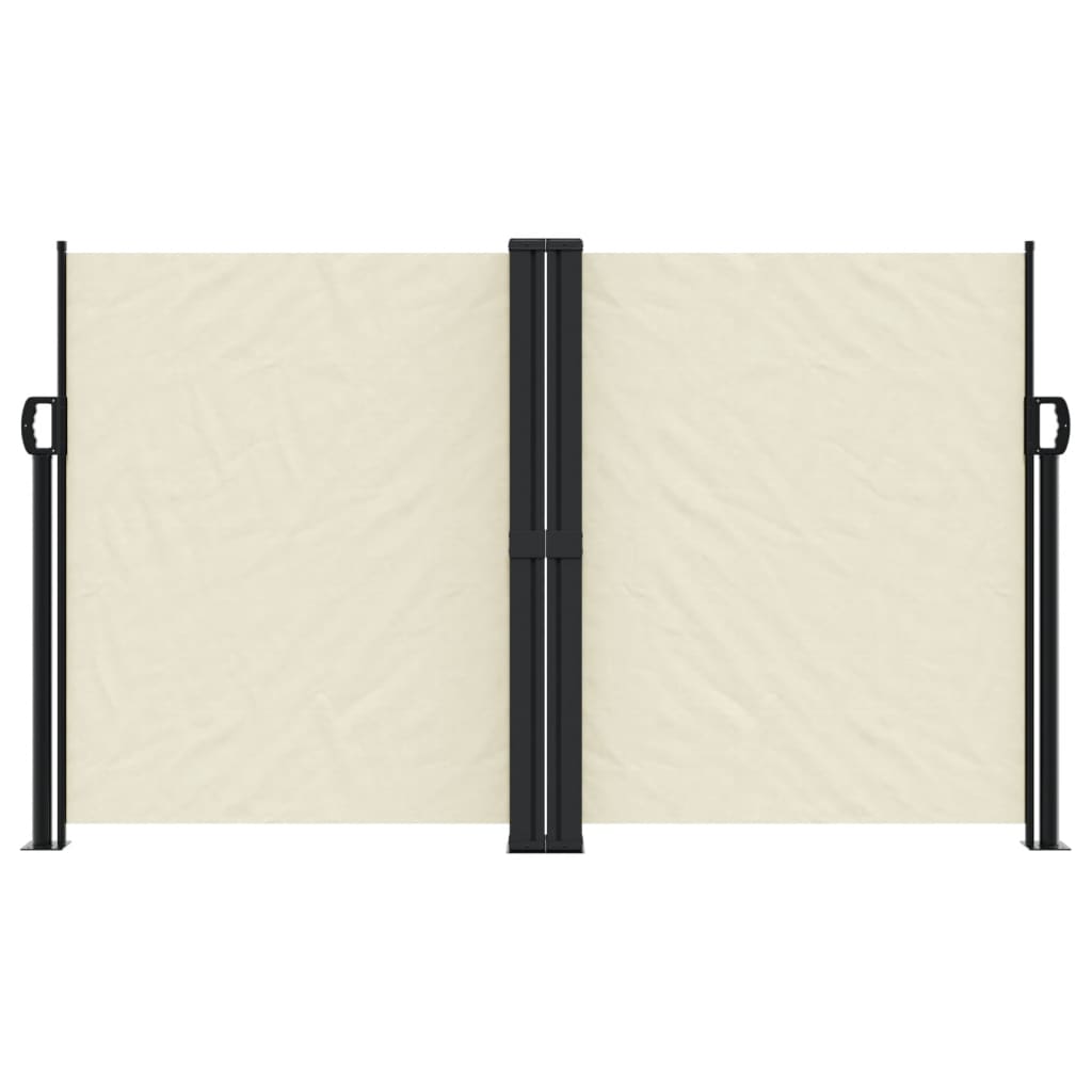 Uttrekkbar sidemarkise 140x1000 cm kremhvit