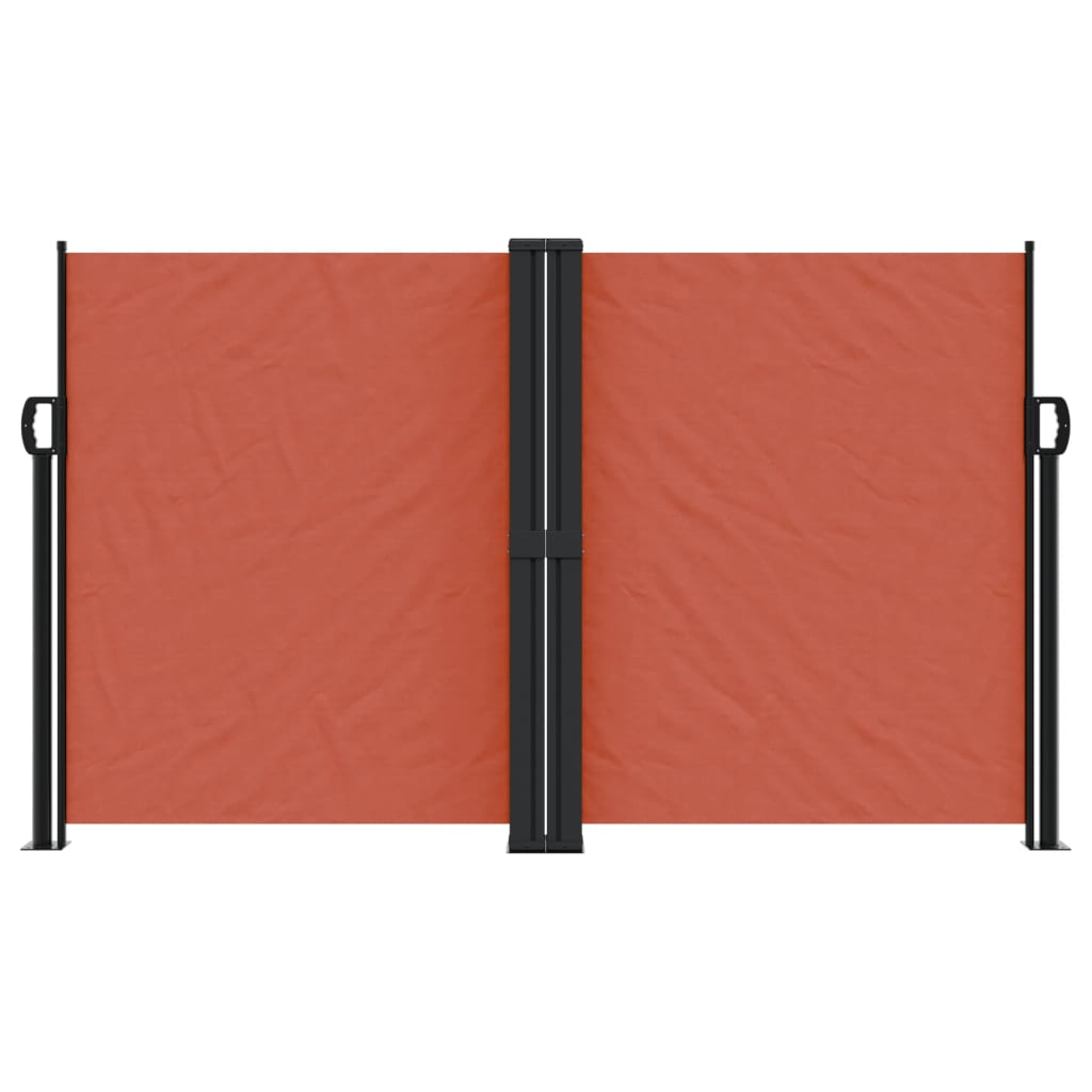 Uttrekkbar sidemarkise 140x1000 cm terrakotta