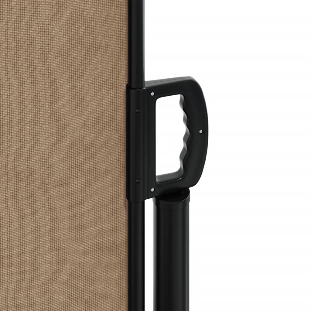Uttrekkbar sidemarkise 140x1000 cm gråbrun