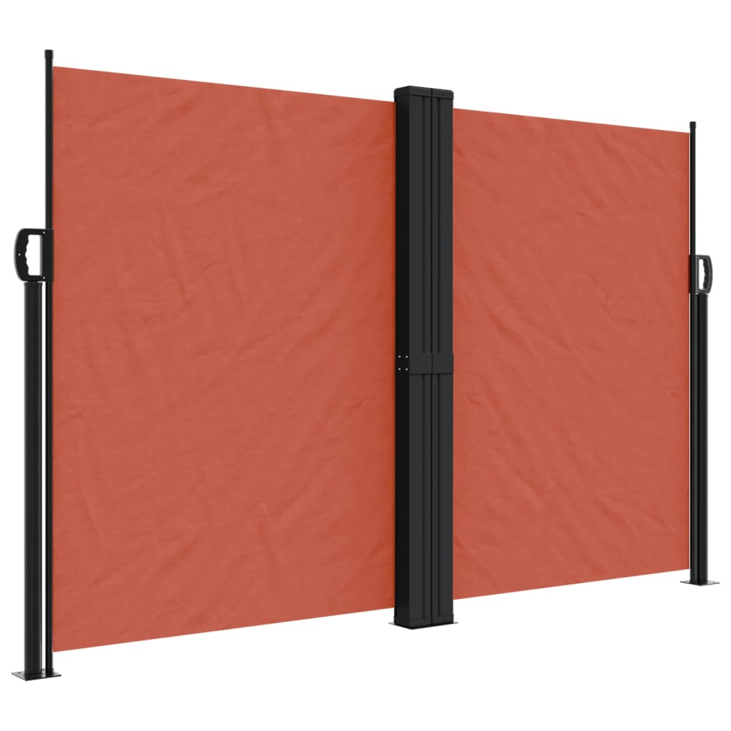 Uttrekkbar sidemarkise terrakotta 160x1000 cm