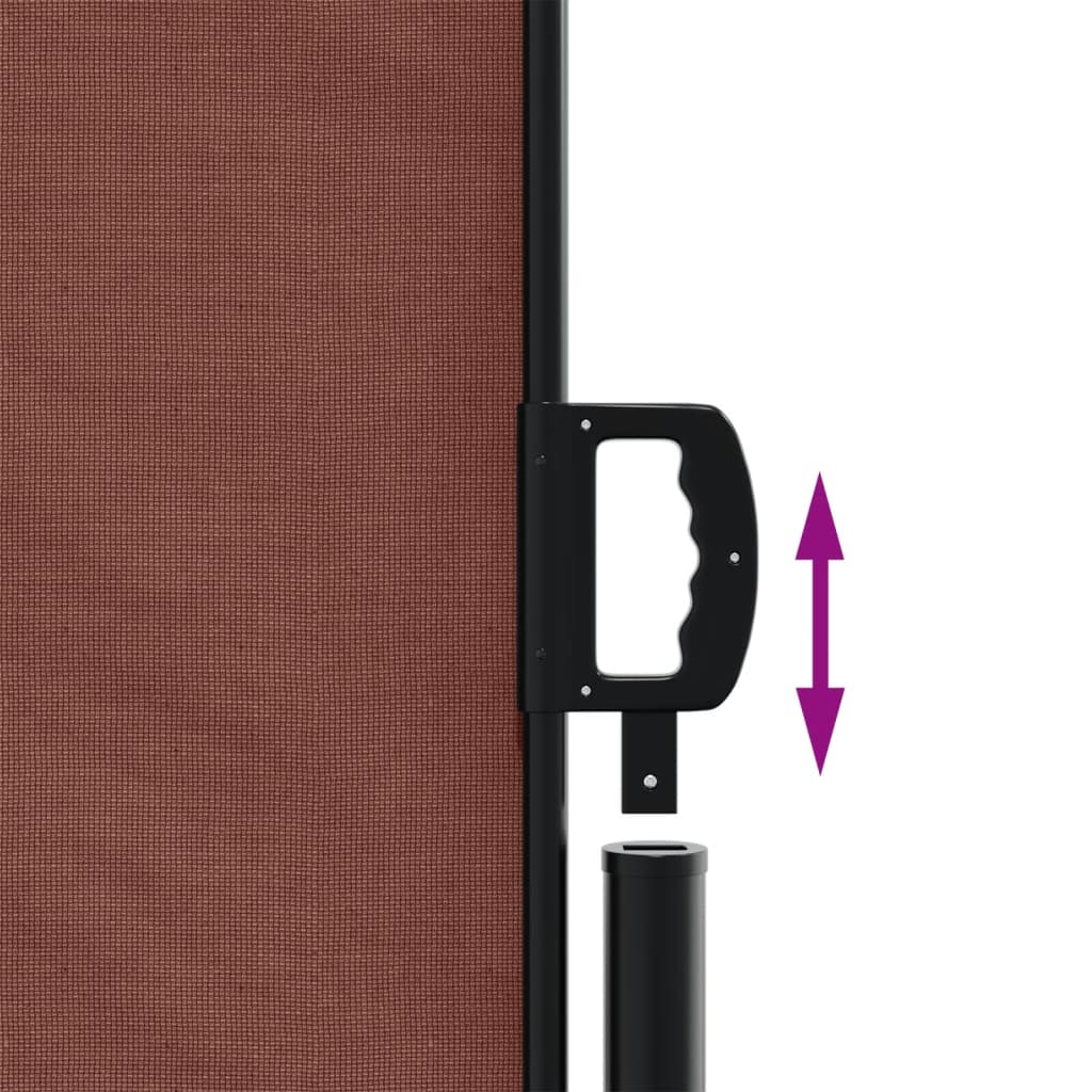 Uttrekkbar sidemarkise 180x1000 cm brun