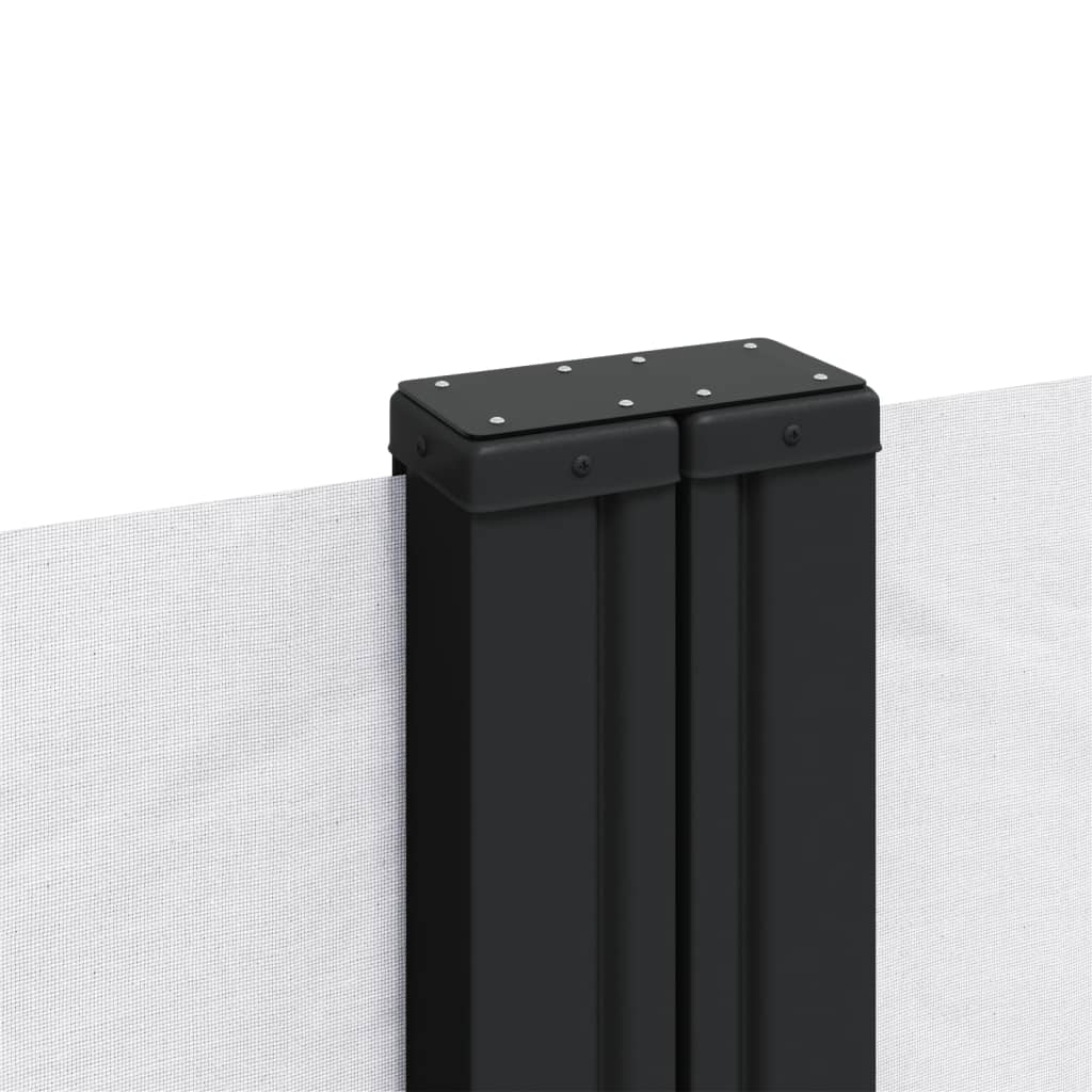 Uttrekkbar sidemarkise 180x1000 cm hvit