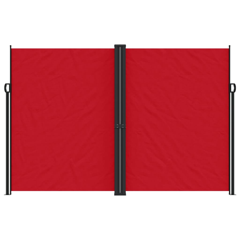 Uttrekkbar sidemarkise 220x1000 cm rød
