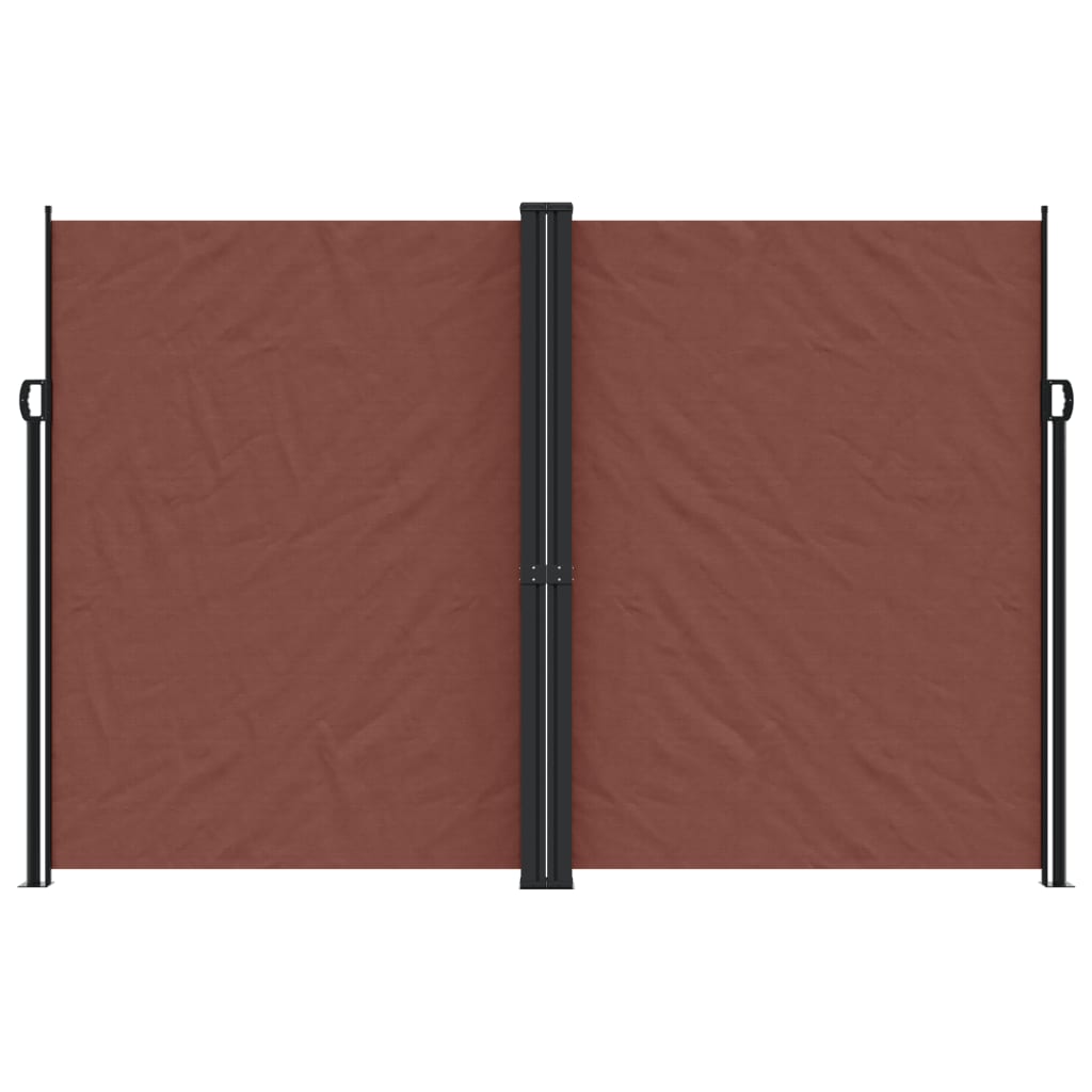 Uttrekkbar sidemarkise 220x1000 cm brun