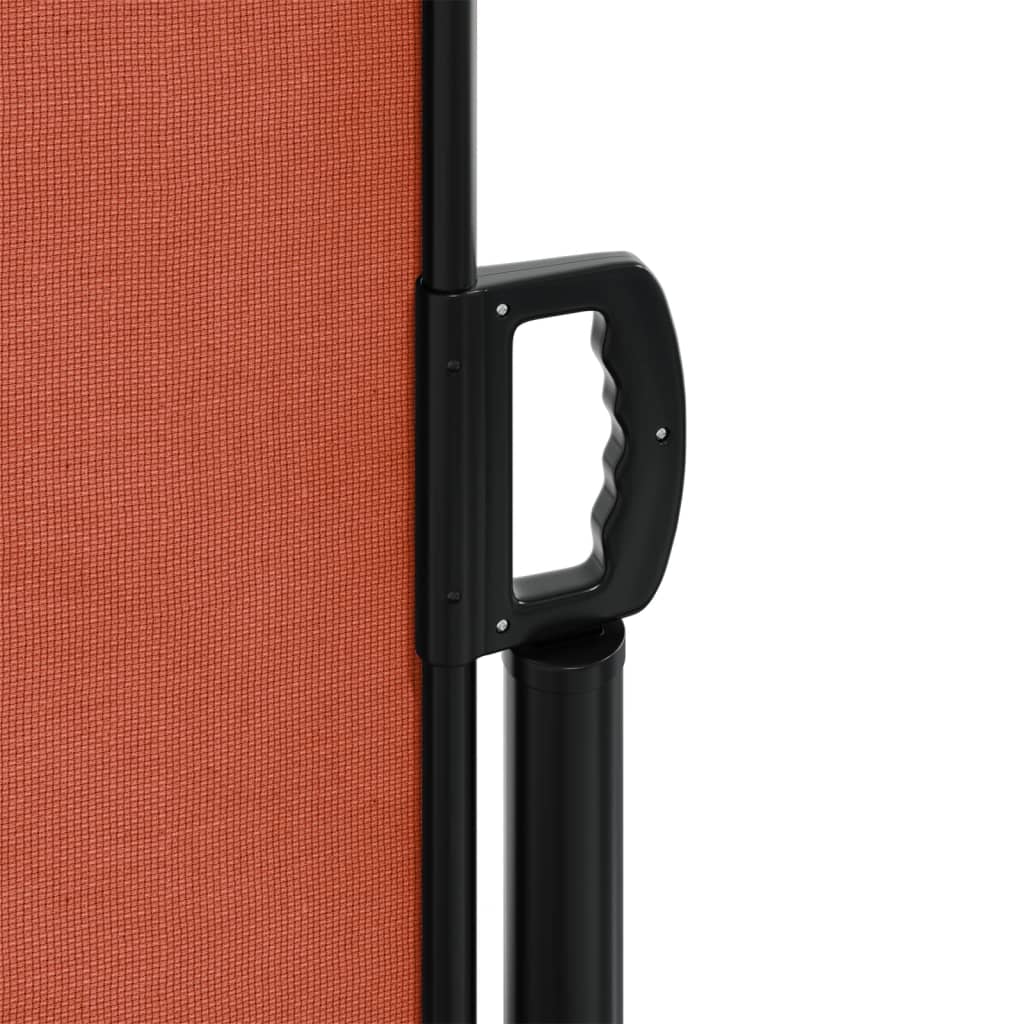 Uttrekkbar sidemarkise 220x1000 cm terrakotta