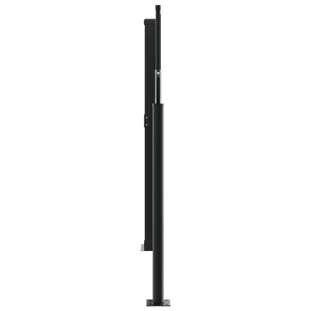 Uttrekkbar sidemarkise kremhvit 120x1200 cm