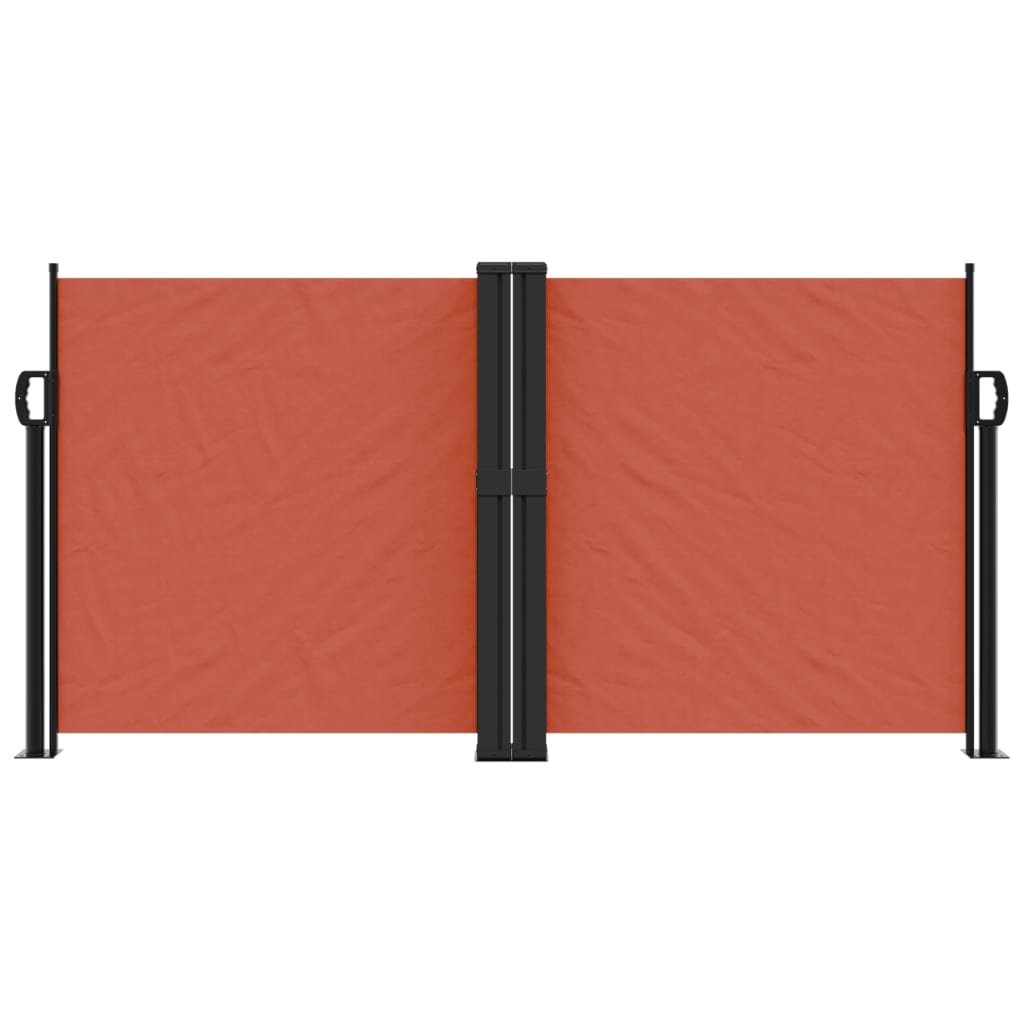 Uttrekkbar sidemarkise terrakotta 120x1200 cm