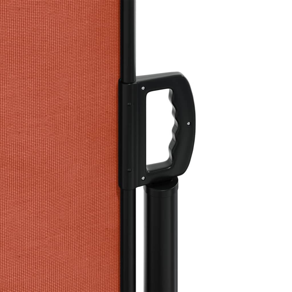 Uttrekkbar sidemarkise terrakotta 120x1200 cm