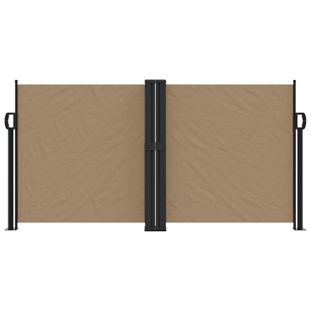 Uttrekkbar sidemarkise 120x1200 cm gråbrun