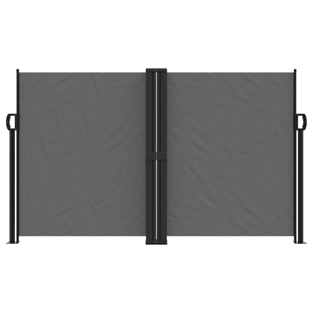 Uttrekkbar sidemarkise antrasitt 140x1200 cm