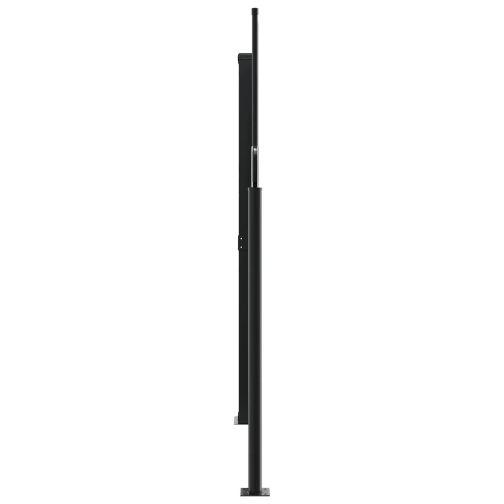 Uttrekkbar sidemarkise 160x1200 cm brun