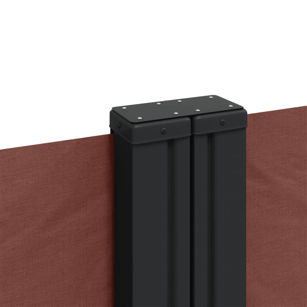 Uttrekkbar sidemarkise 160x1200 cm brun