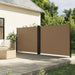 Uttrekkbar sidemarkise gråbrun 160x1200 cm